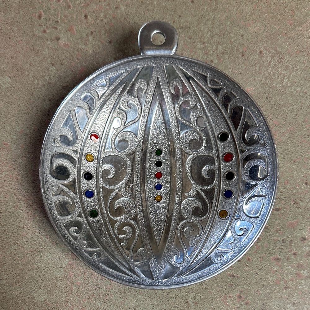 Gorham Silver Plated And Enamel 5” Ornament Candy/Trinket Dish